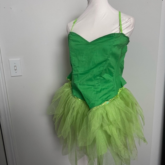 Dream girl tinkerbell Green Fairy Costume Dress lingerie L cosplay - Picture 3 of 6